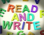 Read And Write Kids Letters Stock Photo