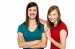 Pretty Teenager Girl With Her Mother Stock Photo