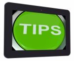 Tips Switch Shows Help Suggestions Or Instructions Stock Photo