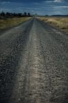 Road Out In The Countryside Stock Photo