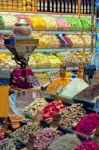 Istanbul, Turkey - May 25 : Spices For Sale In The Spice Bazaar In Istanbul Turkey On May 25, 2018 Stock Photo