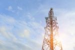 Telecoom Broadcasting Tower Stock Photo