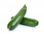 Zuchini Isolated On The White Background Stock Photo