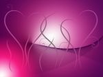 Grass Heart Background Shows Outdoor Wedding Or Romance Stock Photo