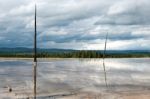 Grand Prismatic Spring Stock Photo