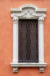 Ornate Window On A Building In San Vigilio Bergamo Stock Photo