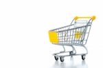 Empty Shopping Cart Stock Photo