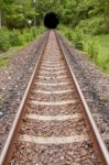 Railway Tunnel Stock Photo