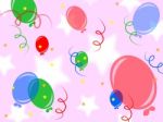 Background Balloons Shows Fun Bunch And Celebration Stock Photo