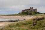 Vew Of Bamburgh Castle Stock Photo