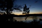 Lake Moggerah At Dawn Stock Photo