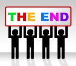 The End Represents Final Finale And Conclusion Stock Photo