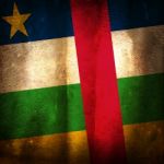 Old Grunge Flag Of Central African Stock Photo