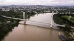 View Of The Eleanor Schonell Bridge In West End, Brisbane Stock Photo