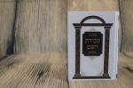 Religion Jewish Objects On Woody Background	 Stock Photo