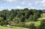 Alnwick Castle, Northumberland/uk - August 19 : Bridge Over Rive Stock Photo