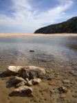 Beach Of Furnas In The Algarve Stock Photo