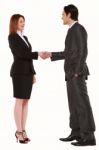 Business People Shaking Hands Stock Photo