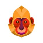 Golden-headed Langur Flat Icon Stock Photo