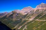 Scenic View Of Glacier National Park Stock Photo