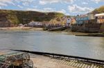 Staithes, North Yorkshire/uk - August 21 : View Of Staithes Harb Stock Photo