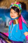 Karen Tribal Girl From Padaung Long Neck Hill Tribe Village Stock Photo