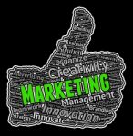 Marketing Thumbs Up Shows Commerce E-commerce And Advertising Stock Photo