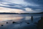 Moulting Lagoon In Tasmania, Australia Stock Photo