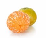 Tangerine Isolated On The White Background Stock Photo