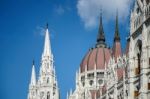 Hungarian Parliament Building In Budapest Stock Photo