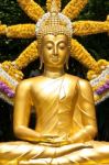 Golden Buddha Statue Stock Photo