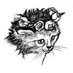 Freehand Sketch Illustration Of Little Cat, Kitten Stock Photo