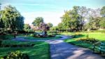 Peterborough Cathedral Gardens Stock Photo