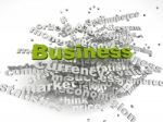 3d Image Business Issues Concept Word Cloud Background Stock Photo