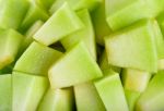 Close Up Cantaloupe Melon Background Texture Stock Photo