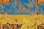 Grunge Flag Of Ukraine Stock Photo