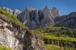 Scenic View Of Glacier National Park Stock Photo