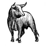 Freehand Sketch Illustration Of Bul Stock Photo