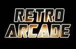 Horizontal Warm Glow Retro Arcade Text Illustration Background Stock Photo