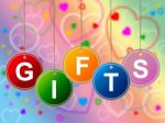 Gift Gifts Represents Greeting Surprises And Celebrate Stock Photo