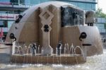 J Schmettan's Globe Fountain In Berlin Stock Photo