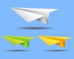 Paper Plane Stock Photo