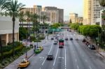 Los Angeles, California/usa  - July 28 : Traffic In Los Angeles Stock Photo