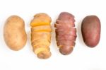 Potatoes Isolated On A White Background Stock Photo