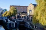 View Of Regent's Canal At Camden Lock Stock Photo