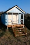 Nunstanton, Norfolk/uk - June 2 : Beach Hut At Hunstanton Norfol Stock Photo