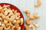 Cashew Nut On Saucer Stock Photo