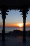 Brighton, East Sussex/uk - January 26 : View Of The Sunset From Stock Photo