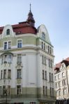 Ornate Apartment Blocks In Prague Stock Photo