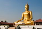 Golden Big Buddha Statue Stock Photo